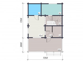 Проект деревянного дома 3-15