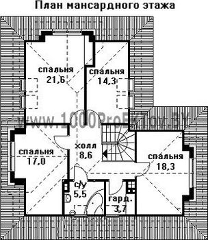 Проект дома из блоков 1473
