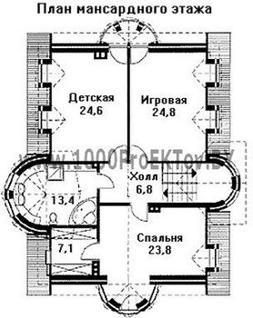 Проект дома из блоков 1258