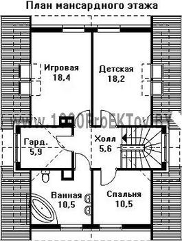 Проект дома из блоков 1288