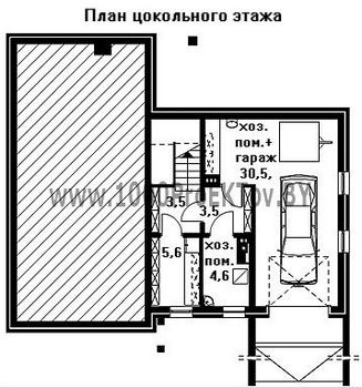 Проект дома из блоков 1320