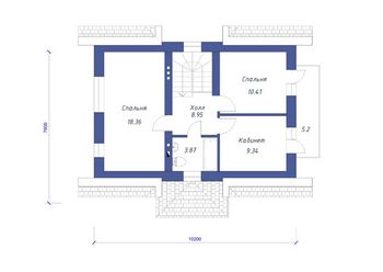 Проект дома из блоков 1213