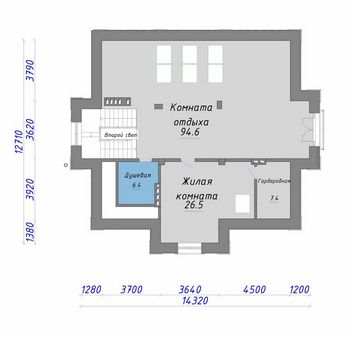 Проект дома из блоков 1625