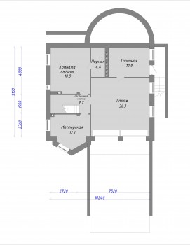Проект дома из блоков 1631