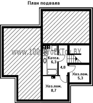 Проект дома из блоков 1148