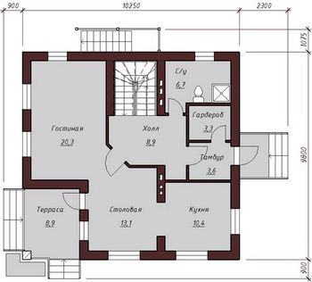 Проект каменного дома 1619
