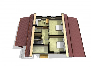 Проект каркасного дома 2-16