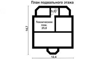 Проект дома из блоков 10-2259