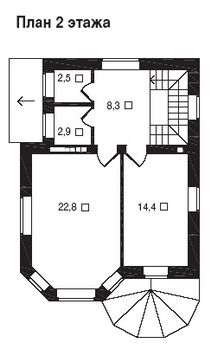 Проект дома из блоков 1541