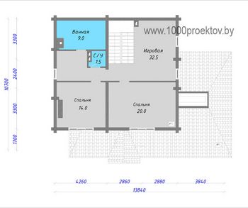 Проект деревянного дома 3-24