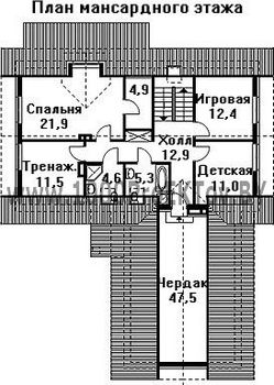 Проект дома из блоков 1408