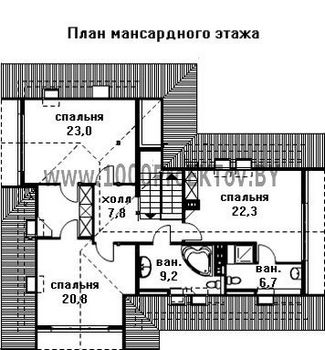 Проект дома из блоков 1320