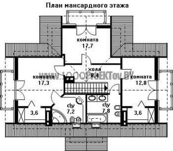 Проект дома из блоков 1526