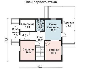 Проект каркасного дома 10-2141