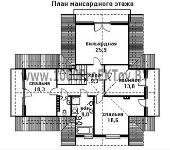 Проект дома из блоков 1345