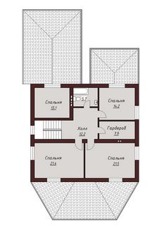 Проект дома из блоков 1179