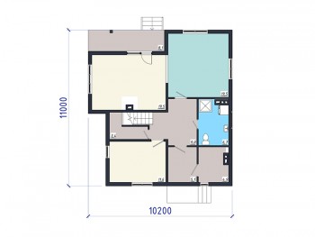 Проект каркасного дома 2-8