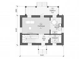 Проект дома из блоков 1-46