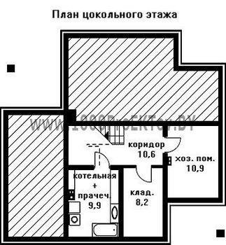 Проект дома из блоков 1475