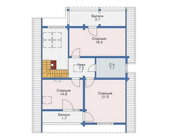 Проект деревянного дома 1032