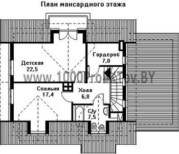 Проект дома из блоков 1444