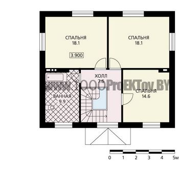 Проект дома из блоков 1130