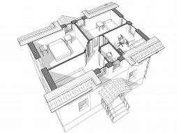 Проект дома из блоков 1-46