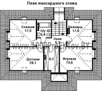 Проект дома из блоков 1295