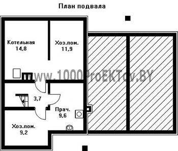 Проект дома из блоков 1147