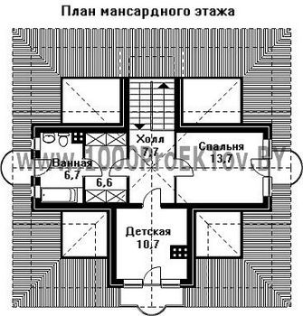 Проект дома из блоков 1457