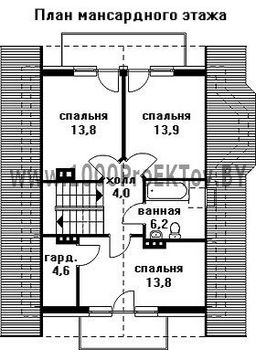 Проект дома из блоков 1165