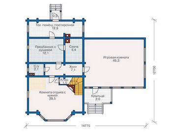 Проект деревянного дома 1041
