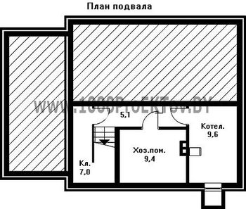Проект дома из блоков 1240