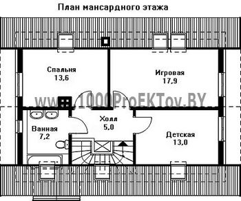 Проект дома из блоков 1291