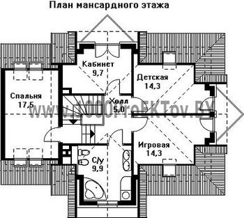 Проект дома из блоков 1396
