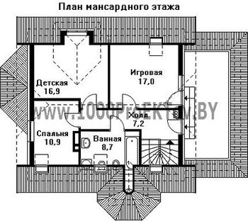 Проект дома из блоков 1387