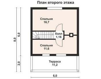 Проект деревянного дома 10-2097