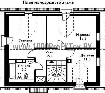 Проект дома из блоков 1173