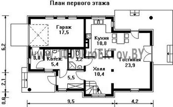 Проект дома из блоков 1312