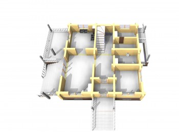 Проект деревянного дома 3-2