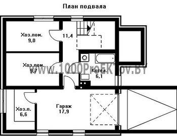 Проект дома из блоков 1449