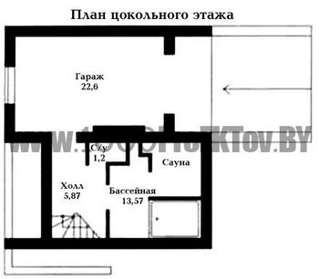 Проект дома из блоков 1497