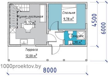 Проект деревянного дома 3-26