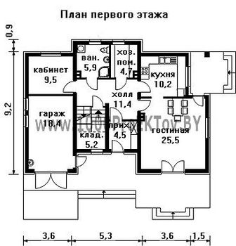 Проект дома из блоков 1333