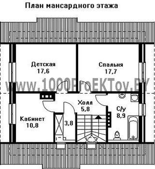 Проект дома из блоков 1416