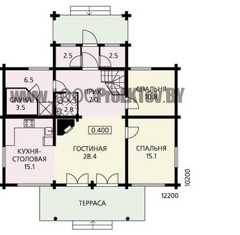 Проект деревянного дома 1058