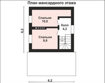 Проект дома из блоков 10-2158