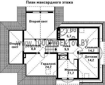 Проект дома из блоков 1181