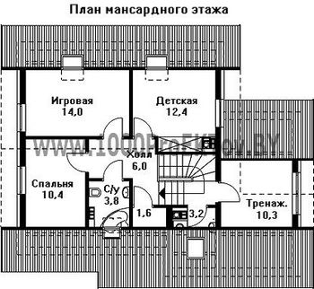 Проект дома из блоков 1446