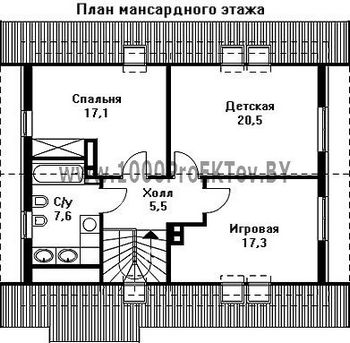 Проект дома из блоков 1281